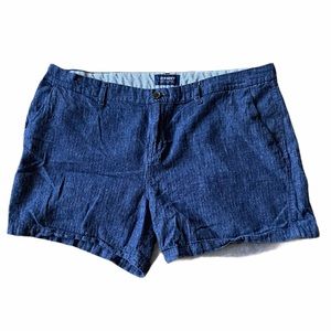 Old navy dark blue linen/cotton everyday shorts